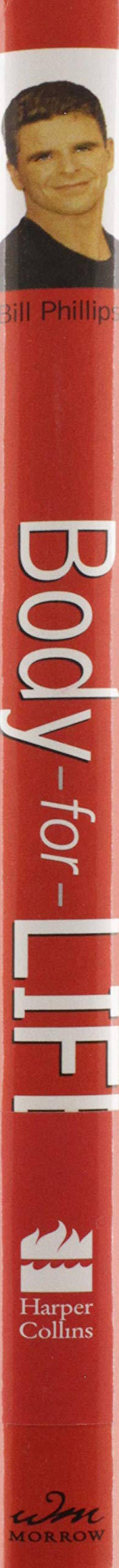 Product packaging with a person's face on a red background
