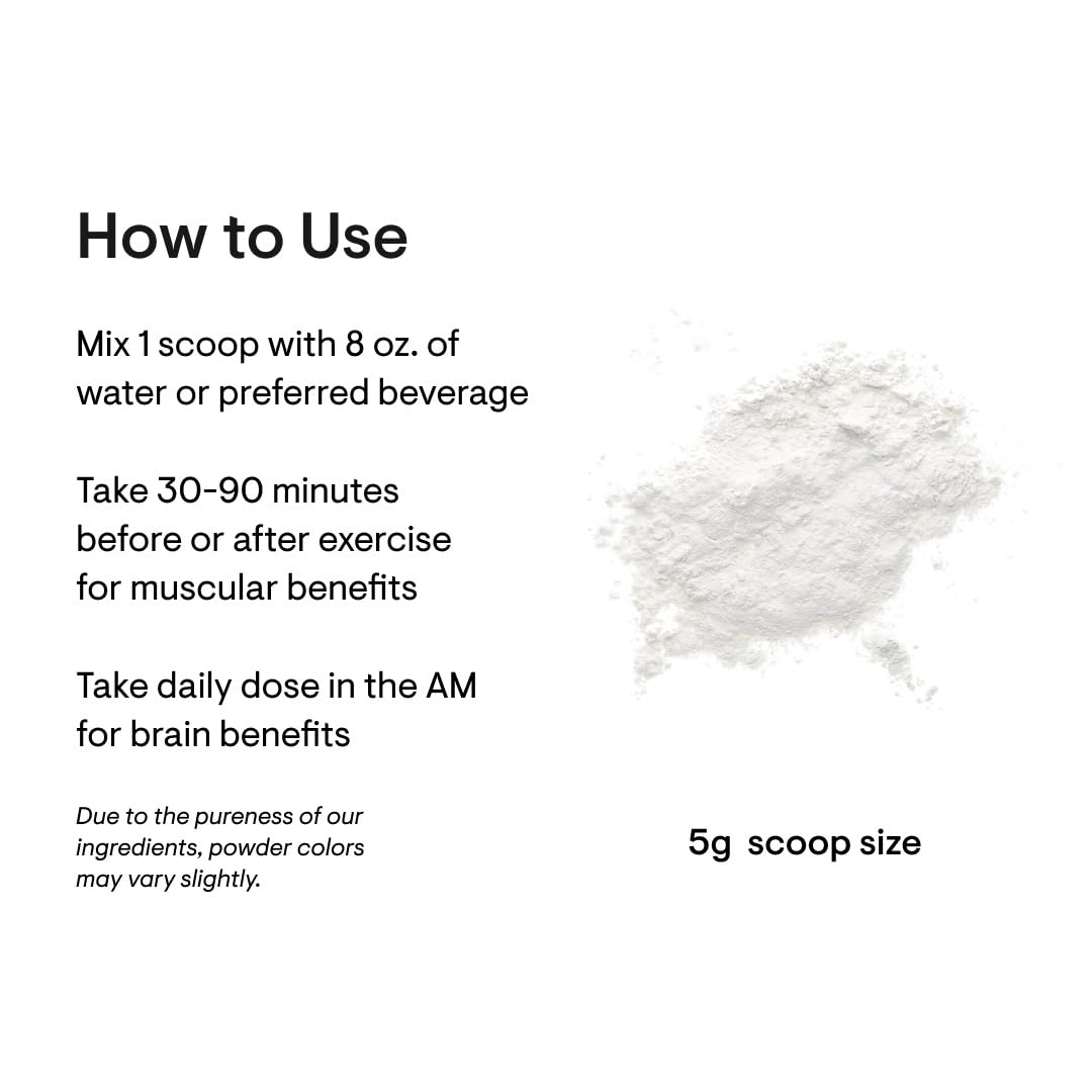 Instructions on how to use a powder product with text and a small amount of white powder on a white background.