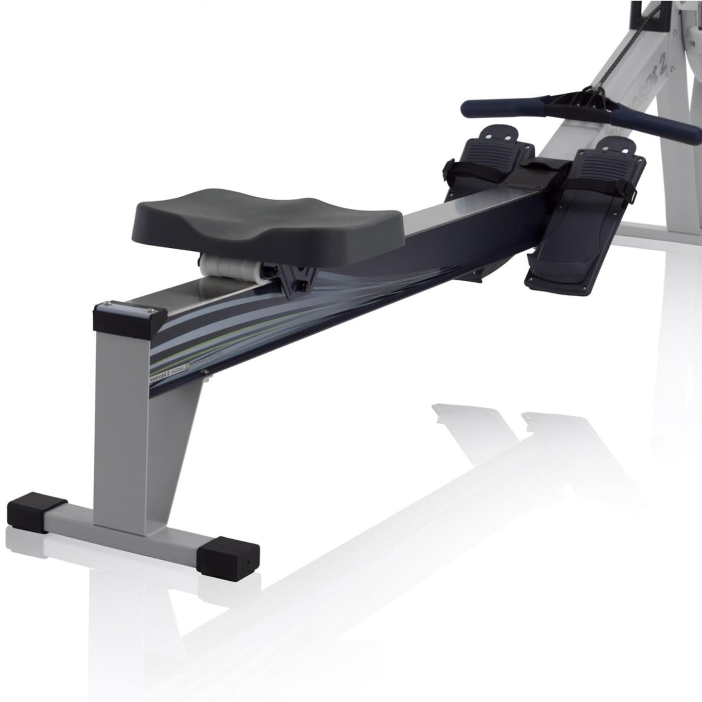 Rowing machine on a white background