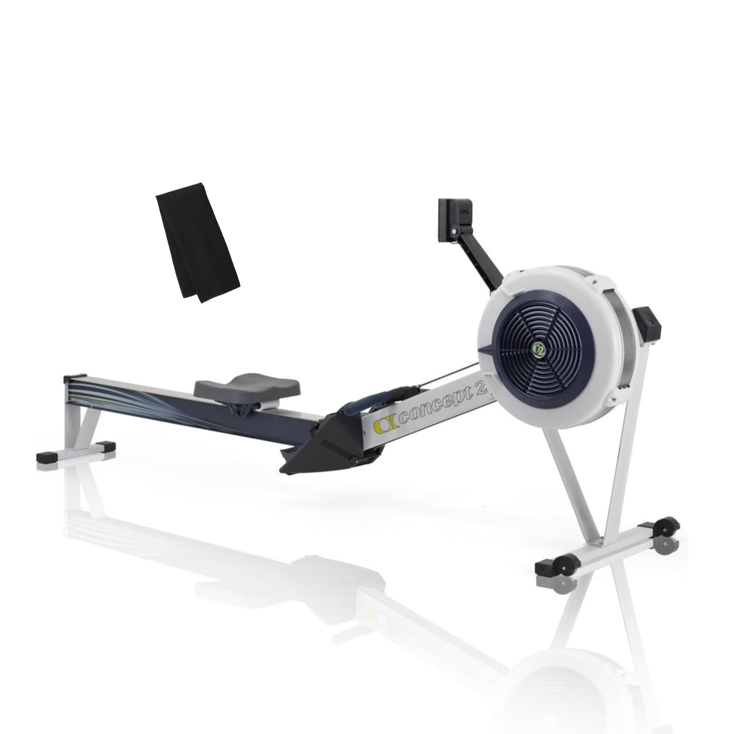 Rowing machine on a white background