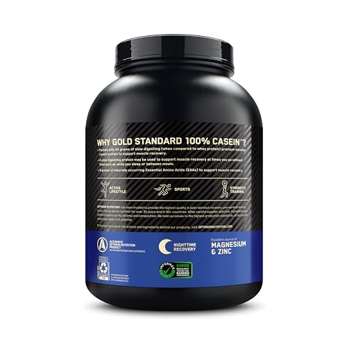 Black and blue supplement container with text on a white background