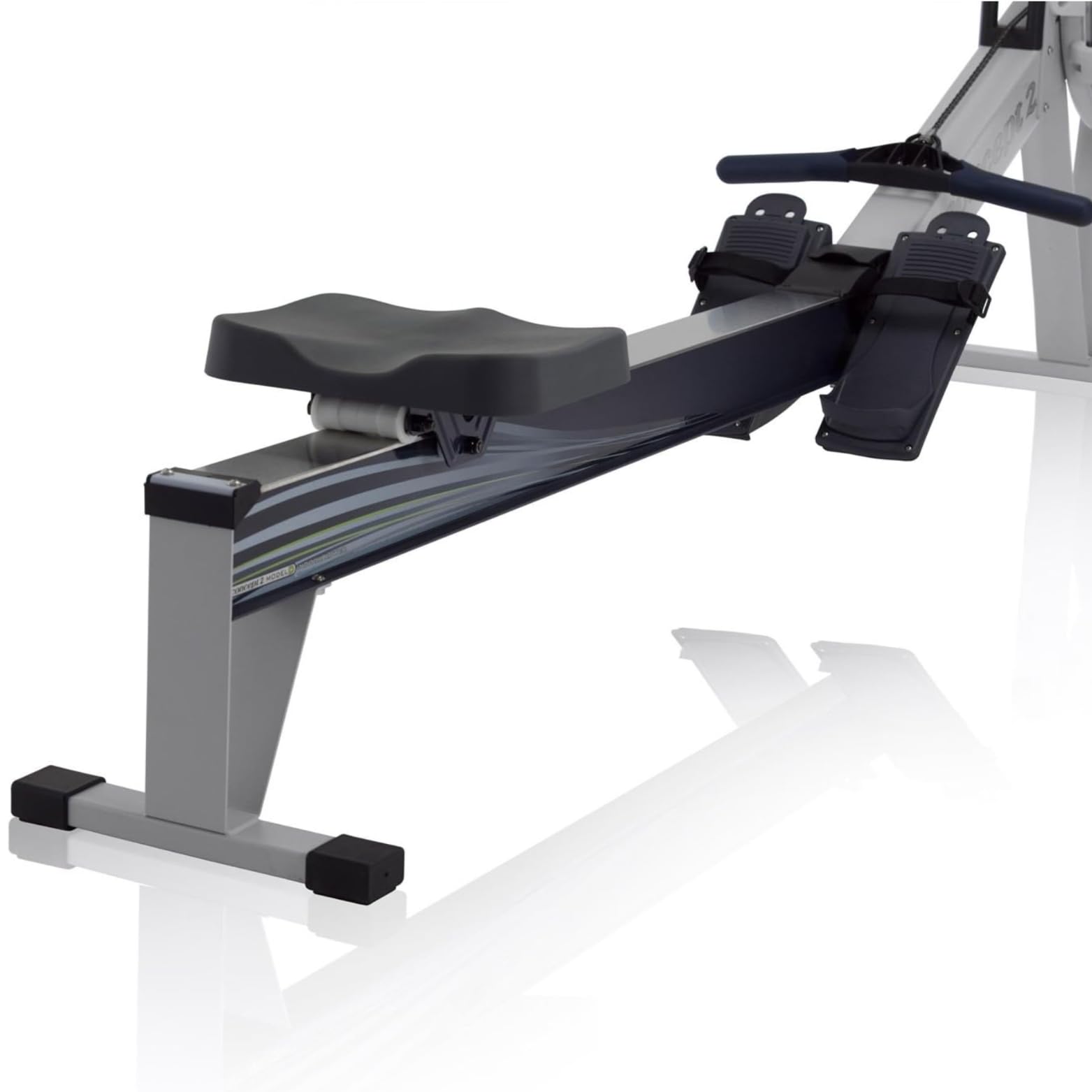 Rowing machine on a white background
