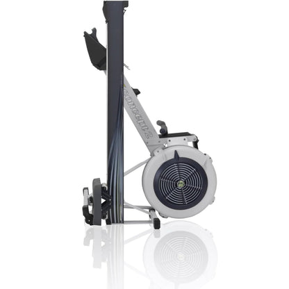 Rowing machine can be folded up for easy storage
