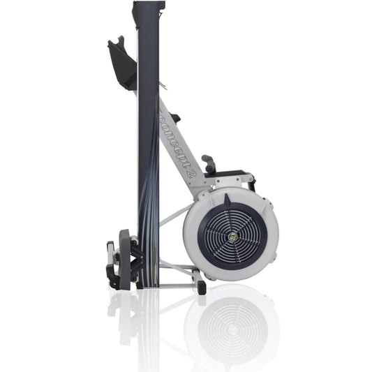 Rowing machine can be folded up for easy storage