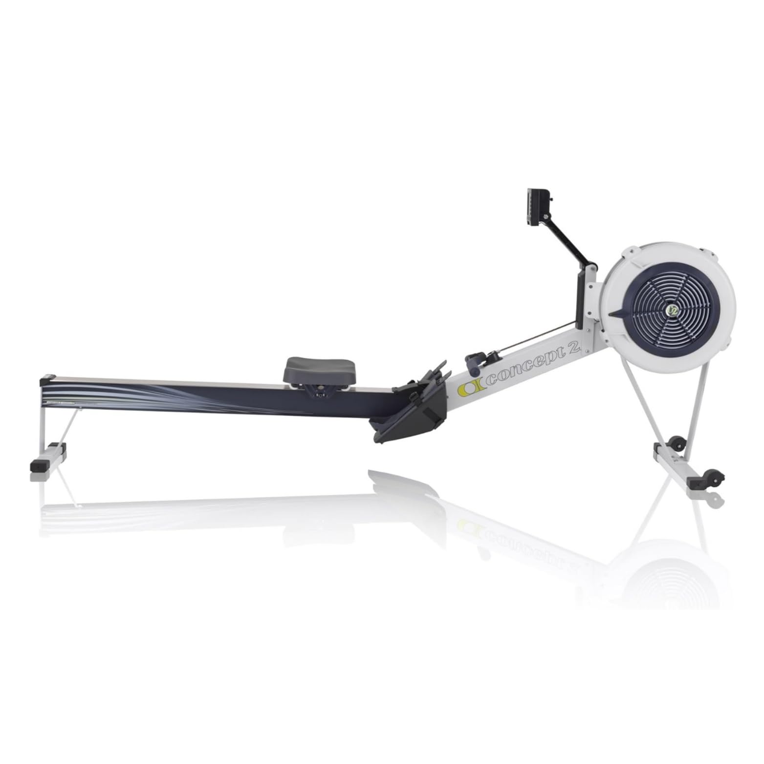 Rowing machine on a white background