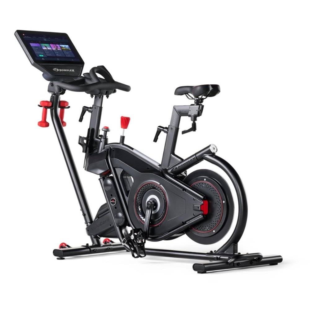 Bowflex indoor cycling bike with adjustable resistance and built-in digital display