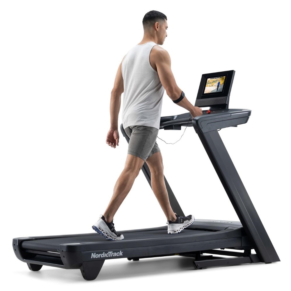 NordicTrack treadmill with interactive touchscreen for walking and running workouts at home